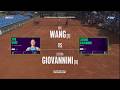 (1) Xiyu Wang (CHN) vs (8) Luisina Giovannini (ARG) - Game, Set, Match