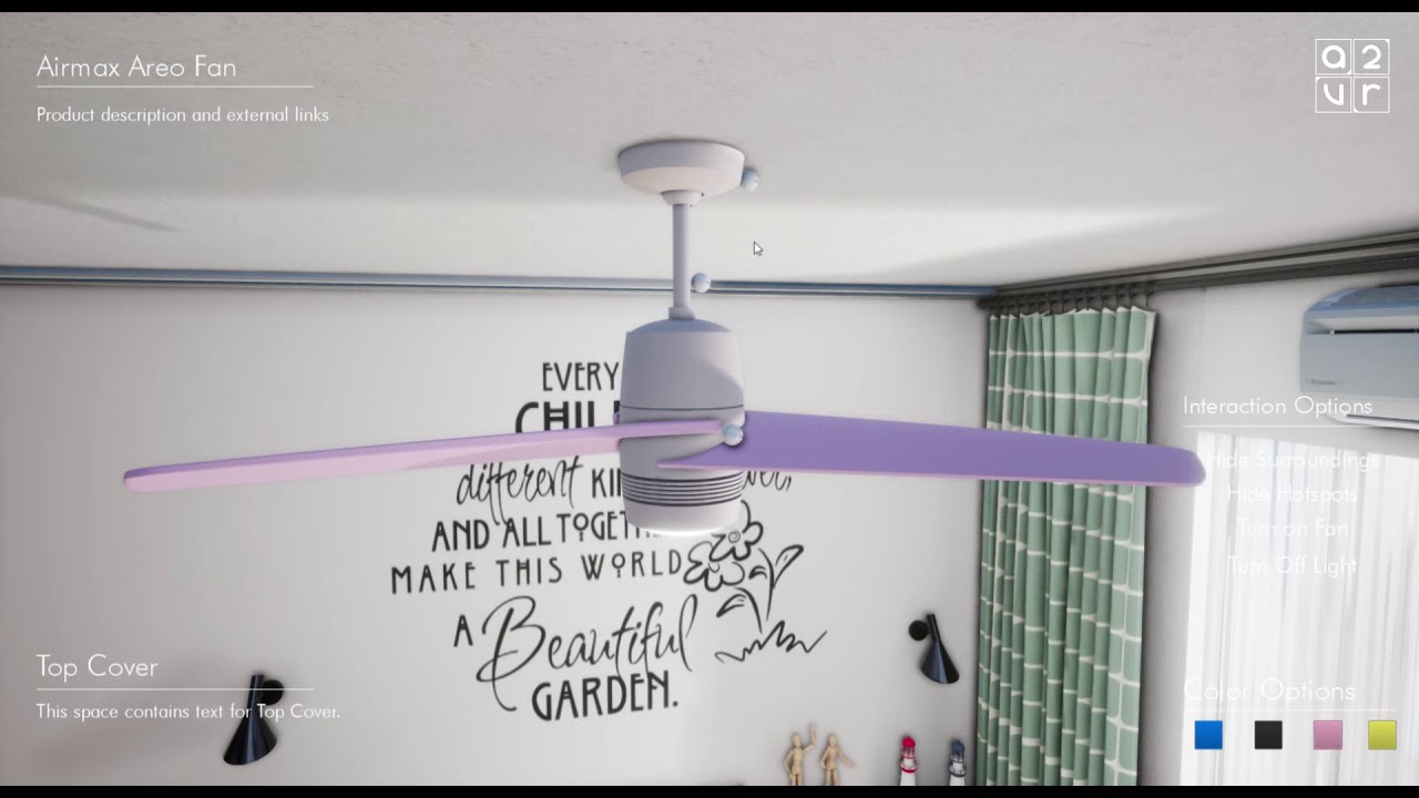 VR Product Visualization of Ceiling Fan | A2 Virtual Reality | A2VR