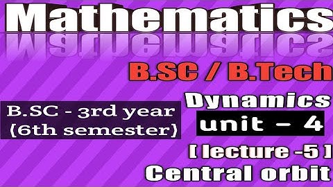Lecture 5(Apse, Apsidal Distance and Important theorems based on Concept)