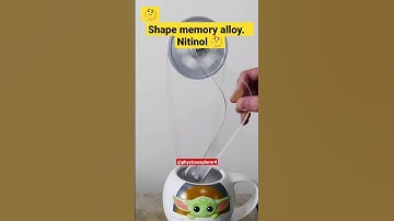 Nitinol. Shape Memory Alloy.  #fact #science #sciencefacts #facts #reels #factsteller