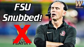 FSU Snubbed From College Football Playoff | Instant Reaction | FSU Football | Warchant TV #FSU