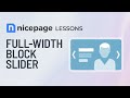 Nicepage lessons fullwidth block slider