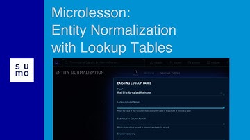 Micro Lesson: Entity Normalization with Lookup Tables