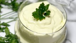 This homemade mayonnaise is ready in five minutes🤌🤩 _ Sugar free and healthy