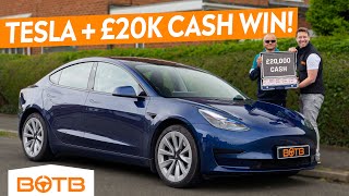 BUCKET LIST CAR WIN! Tesla Model 3 + £20,000 CASH! | BOTB Winner