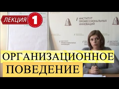 Организационное поведение. Лекция 1. Основы организационного поведения.