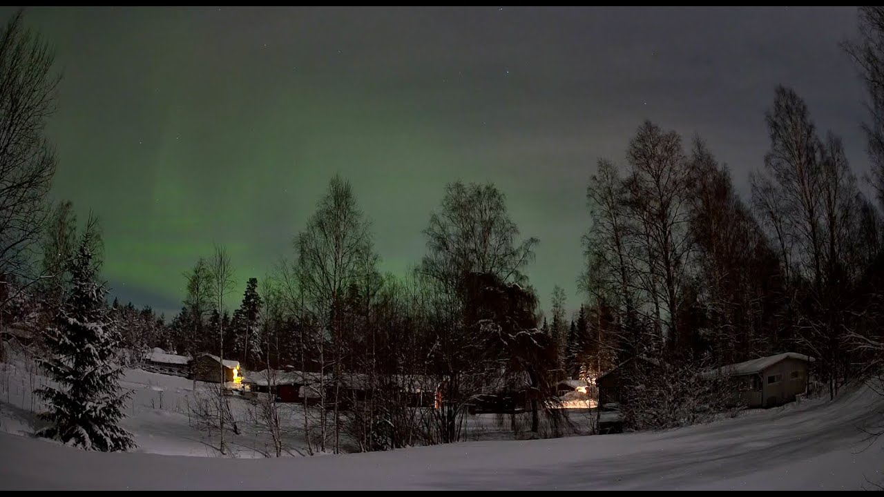 Northern lights or Aurora borealis time lapse from 2/12/23 central ...