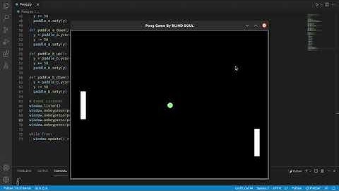 Python Turtle Game Part 3: Moving the Paddles | PONG | blind soul