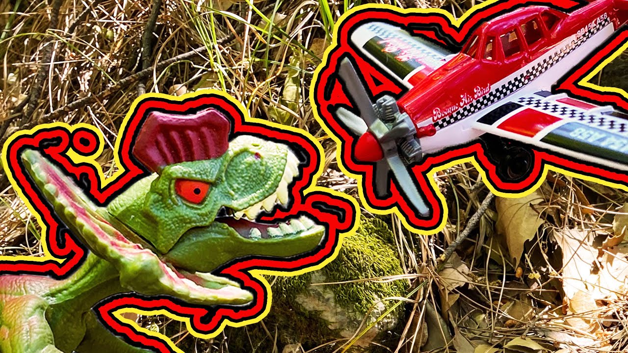 Angry Dinosaur Fighting With Construction Machines / Funny Toys Videos YouTube