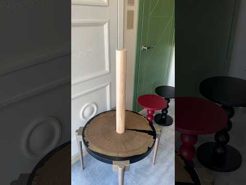 Меблеві ніжки і опори дерев'яні для столу кулі H.711 D.76 / Циліндр - 8, відео 1