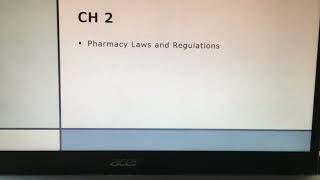 1. Federal MPJE Review _ Chapter 2:  Pharmacy Laws and Regulations (Video #1)