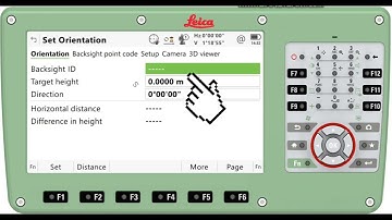 Leica Captivate, how to set up Total Station Orientation with angle method