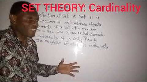 How To Find The Cardinality Of a Set | Set Theory @fischermath271