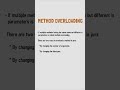 Java's Method overloading #javainterviewquestions #javainterviewquestions #methodoverloading
