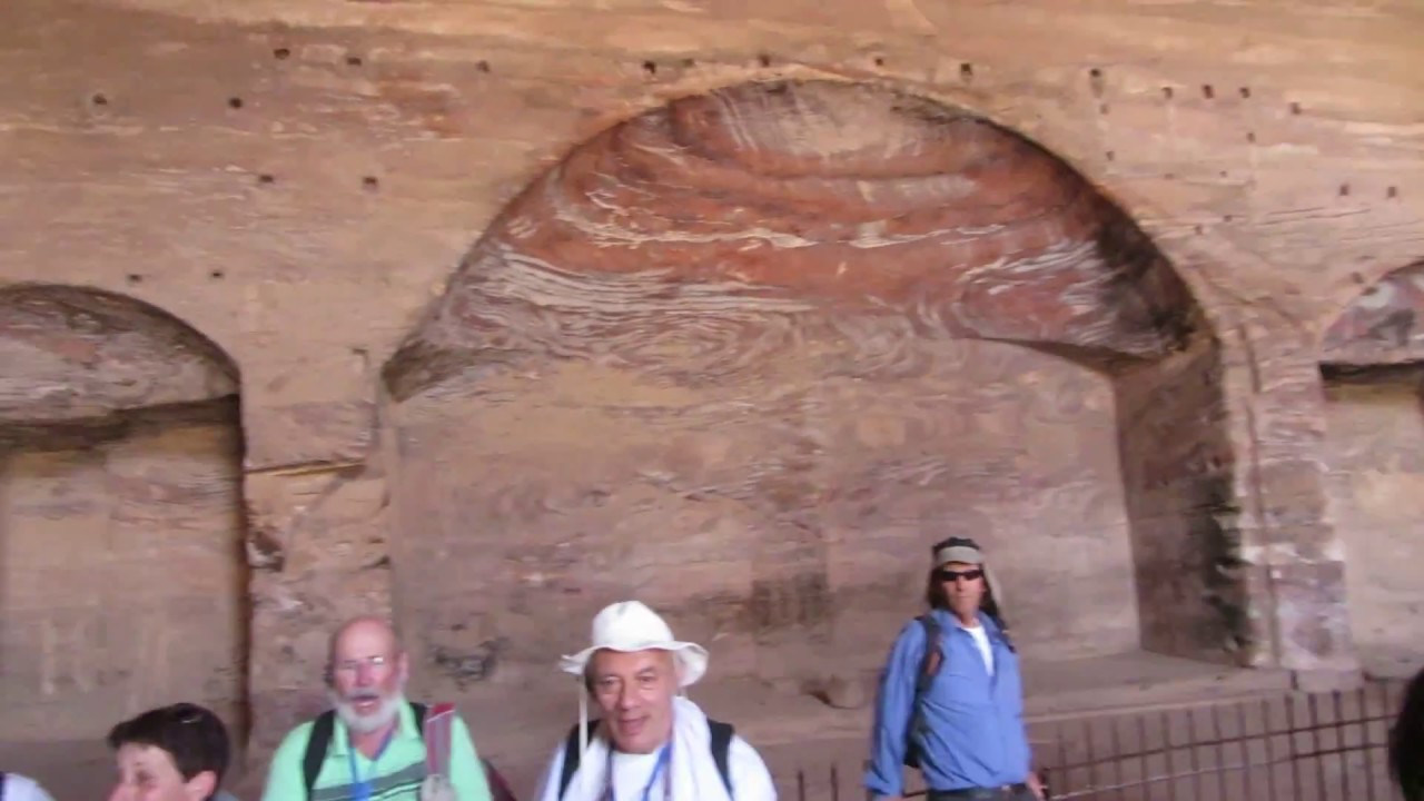 Petra, Jordan - singing "Hallelujah" in the  Urn Tom