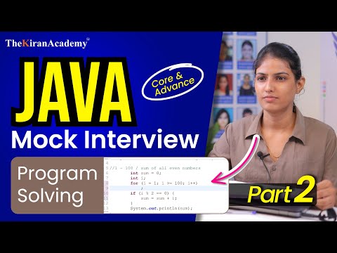 Java Interview Questions | Java Mock Interview Program Solving | Core & Advance Java | Part 2