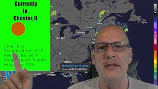 Thursday's Nat'l Current Weather, Temps & Outlook for Chester, IL on 7/30/26.