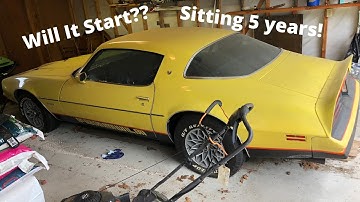 1977 Pontiac Formula Rescue! First Start In 5 Years & Found Original Factory Build Sheet!!