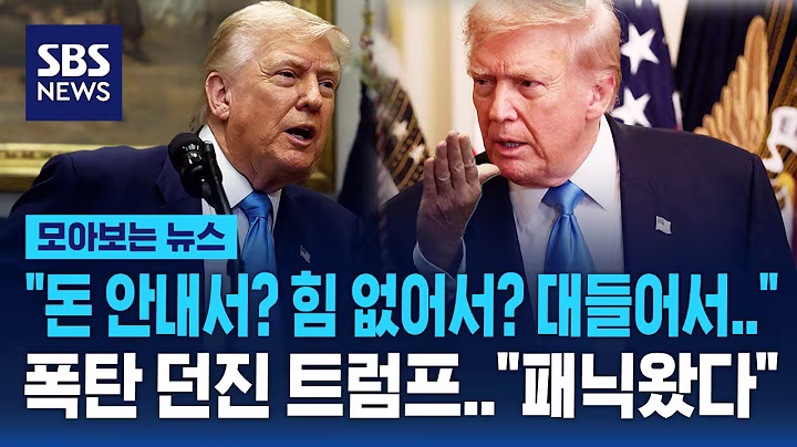 "돈을 안내서? 힘이 없어서? 그냥 미워서.." 관세 폭탄 던진 트럼프..전세계 곳곳에서 "패닉" / SBS / 모아보는 뉴스