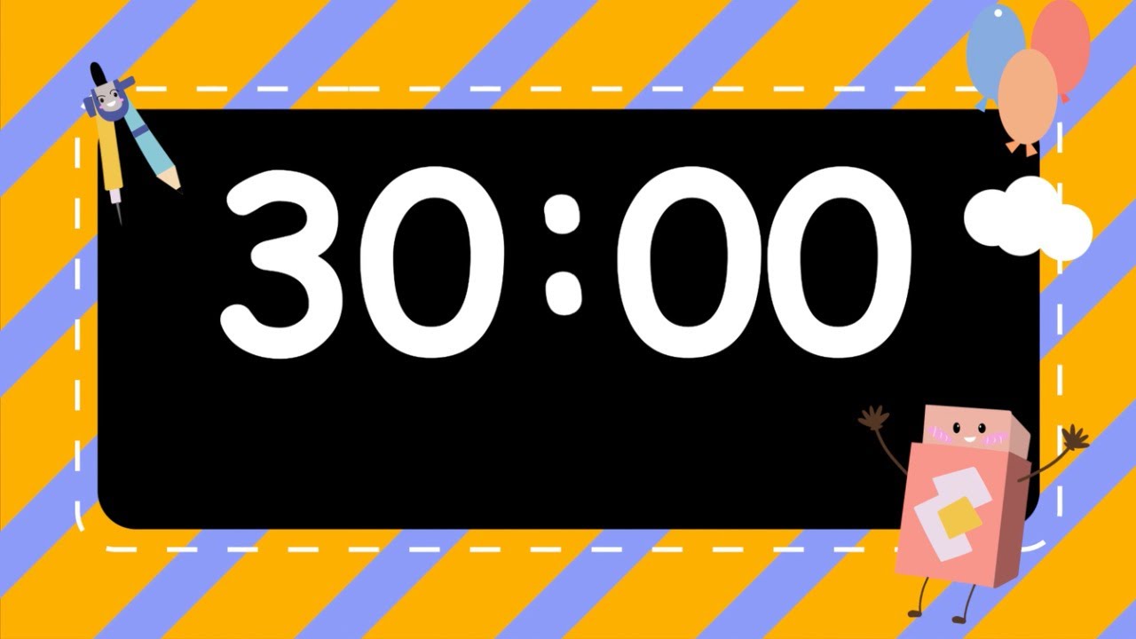 30 Minute School Timer No Music End Clock Ring YouTube 30 minute school timer no music end clock ring youtube