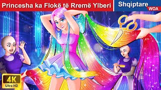 Princesha ka Flokë të Rremë Ylberi 👸 Fake Rainbow Hair 🌈 Perralla Shqip 🌛 @WOA AlbanianFairyTales