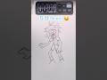 Abbieを5秒、10秒、1分、5分で描く Drawing Abbie in 5sec,10sec,1mins,5mins #fundamentalpapereducation #shorts
