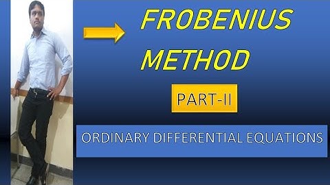 ||Ordinary Differential Equations|| Frobenius Method Cases in English.