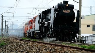 2014/05/29-蒸汽機車DT668(+R23+R37+E323)升火試運轉8334次,大肚溪橋(海線)通過.