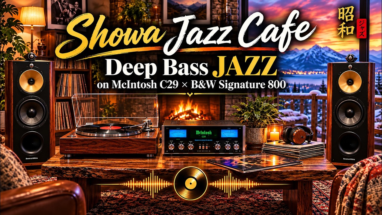 Showa Jazz Cafe — Deep Bass JAZZ on McIntosh × B&W 800 | 2 Hour