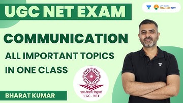 Communication | All Important Topics in One Class | UGC NET Exam | Vijay Batch | Bharat Kumar