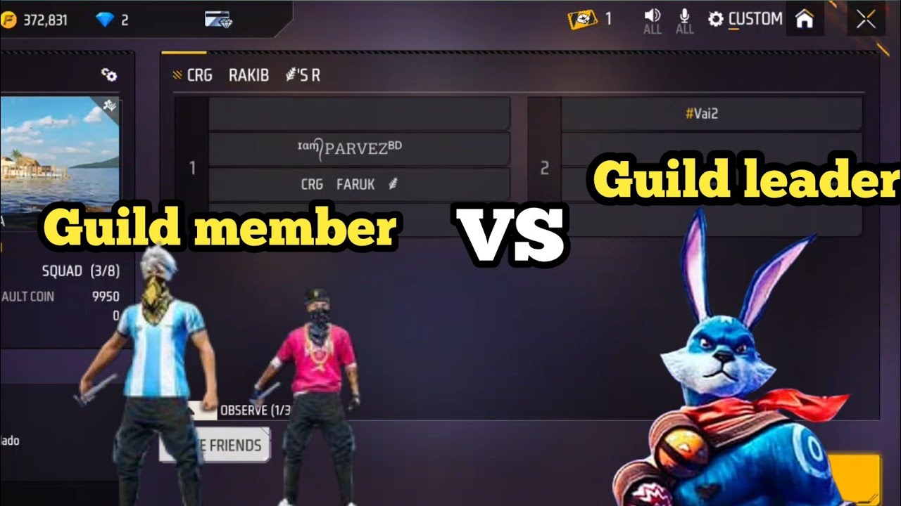 Guild member VS Guild leader 💪🏻 - YouTube