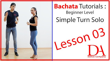 Bachata Tutorial 03: Simple Turn Solo | Beginners by Marius&Elena
