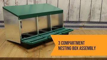 3 Compartment Nesting Box Assembly