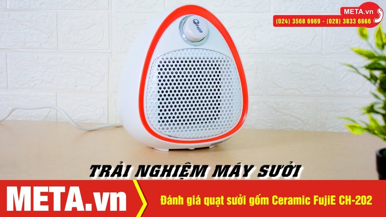 Đánh giá quạt sưởi gốm Ceramic mini FujiE CH-202 | META.vn