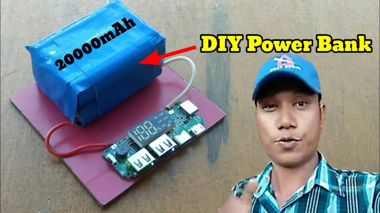 DIY, Power Bank 20000 мАч и способ подключения аккумулятора