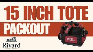 Milwaukee Packout 15-inch tote set up!#tools #milwaukeetools #handtools #milwaukee 