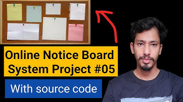 Online Notice Board System Project in PHP and MYSQL (Part-05) | PHP Projects | CSEtutorials