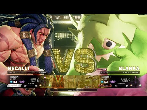 Machabo (Necalli) vs Inaba (Blanka)：まちゃぼー（ネカリ）vs 稲葉（ブランカ）