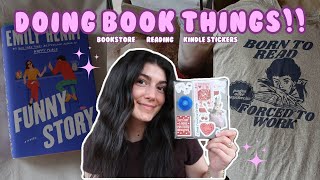 Doing Book Things | kindle stickers, bookstore, & reading
