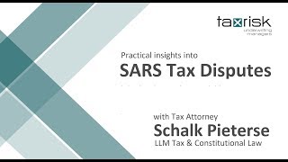 SARS Tax Disputes - The "pay now argue later" principle