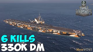 World of WarShips | Franklin D. Roosevelt | 6 KILLS | 330K Damage - Replay Gameplay 1080p 60 fps