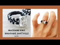 Macrame Ring | Mακραμέ Δαχτυλίδι | Macrame Ring with Stone | Μακραμε Δαχτυλιδια | Diy Tutorial