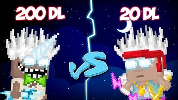 Growtopia | 200 Dls Vs 20 Dls Set Challenge! ft. Mrsongo & iViki