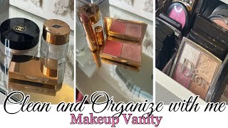 NEWCLEAN AND ORGANIZE WITH ME|| MAKEUP VANITY