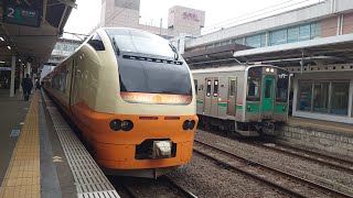 【東北本線臨時快速】E653系快速列車　仙台行　白石駅到着シーン