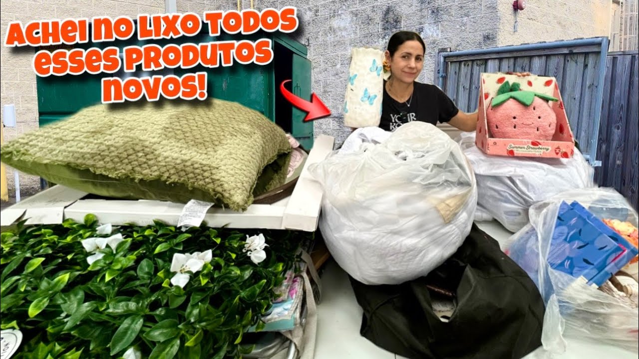 Achei no lixo dos Estados Unidos todos esses produtos novos!🇺🇸