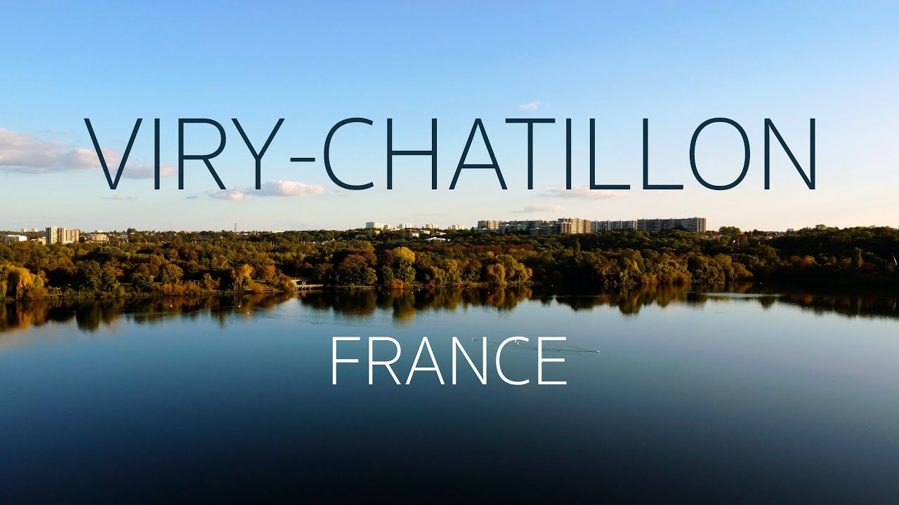 Lac de Viry-Châtillon, Essonne, France - Drone DJI Mini 2 4K