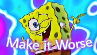 aku jelek dan aku bangga☝😔 // Spongebob sc6ut type Edit