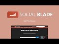 Analytics using Social Blade