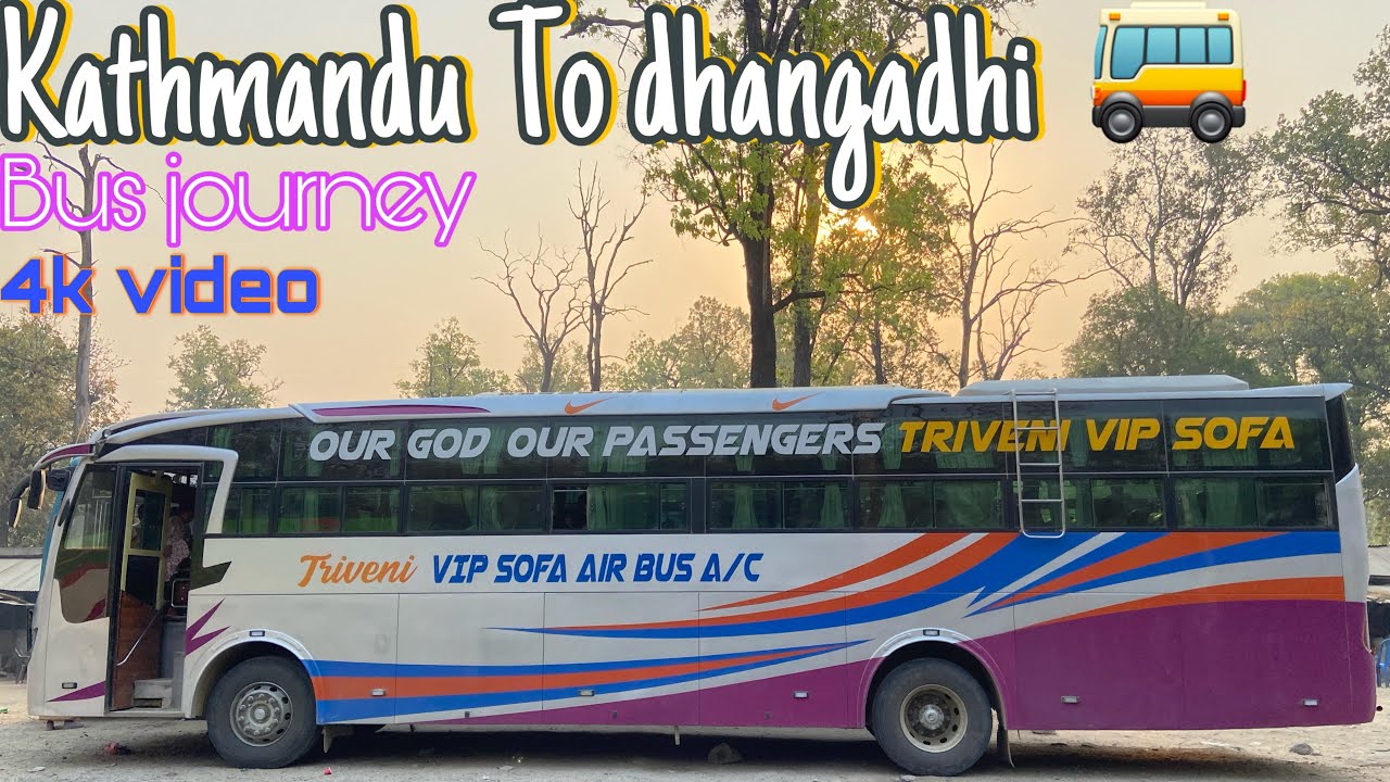 Kathmandu to Dhangadhi | bus journey | khaptad air bus 🚌